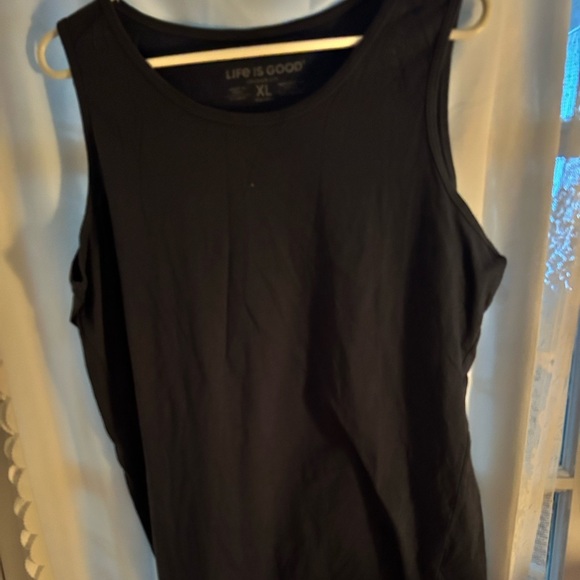 Denver Hayes xl grey top- black xl Life is Good Tank Tops - new or like new - Picture 7 of 10